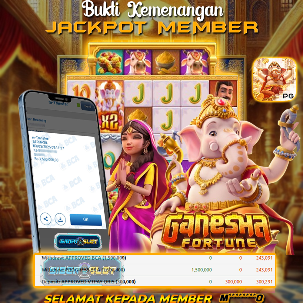 JACKPOT MAIN SLOT GANESHA FORTUNE l 03 MEI 2025